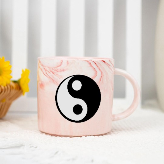 jing jang (Ying Yang) Marble Mugs