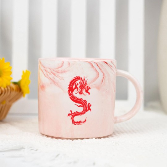 CHINESE DRAGON MMA Marble Mugs