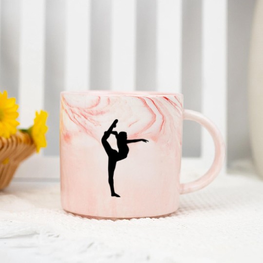 Yoga, Dancer, Gymnast, Cheerleader Marble Mugs