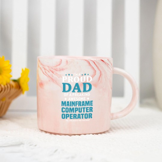 Mainframe Computer Operator Marble Mugs