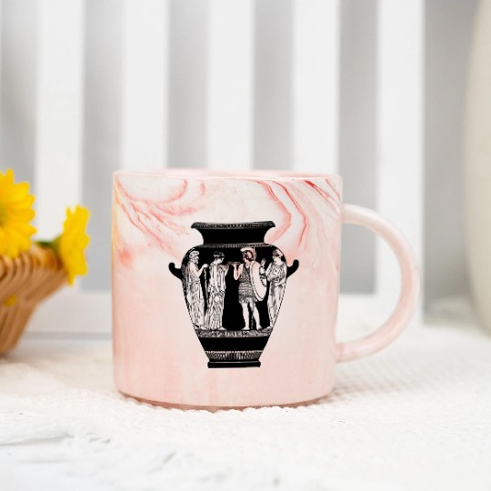 Greek vase 5 Marble Mugs