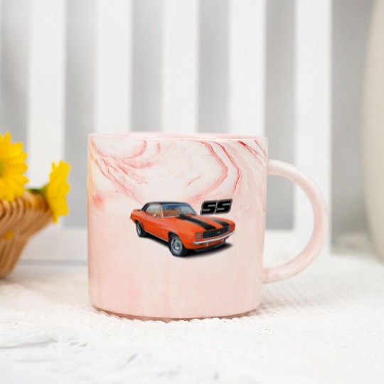 1969 Orange Camaro Marble Mugs