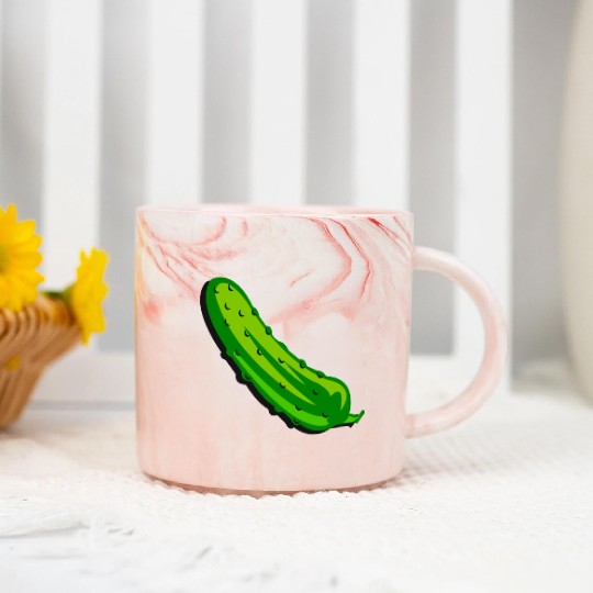 It's a giant pickle Marble Mugs