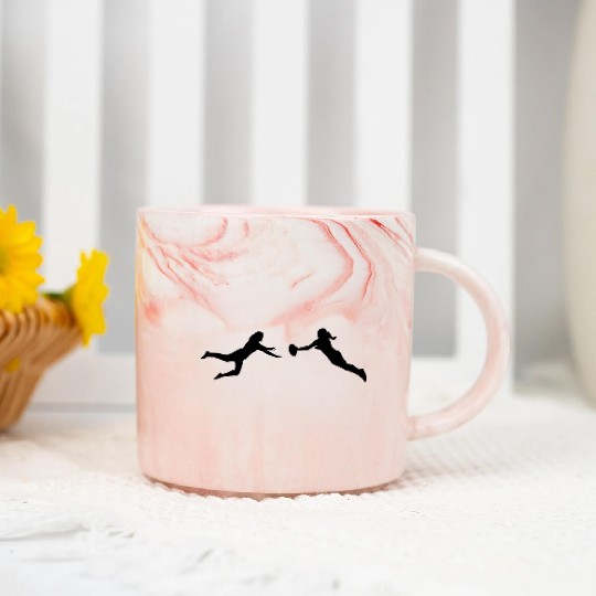 Ultimate Frisbee - women Marble Mugs
