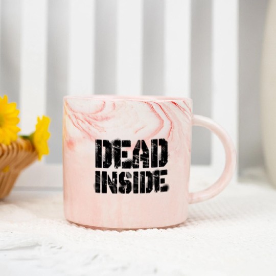Dead Inside Marble Mugs