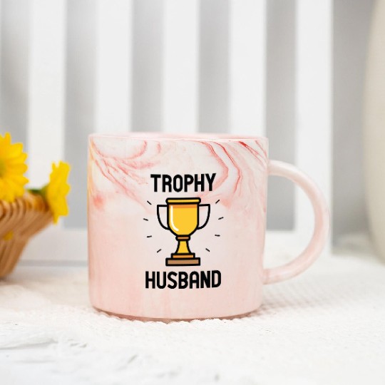 Trophy Husband Marble Mugs