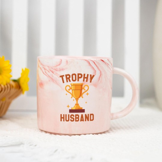 Trophy Husband Marble Mugs