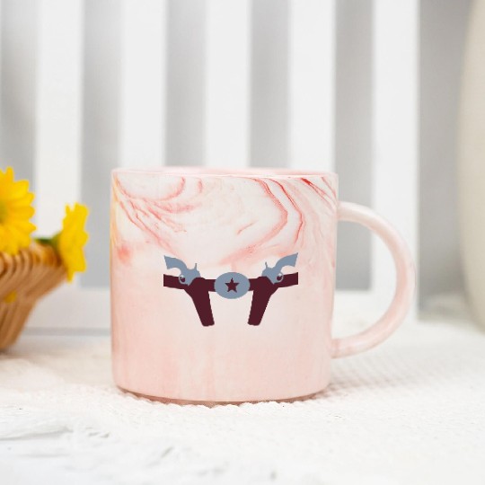 Western Guns Marble Mugs