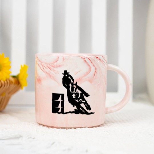Barrel Racing Marble Mugs
