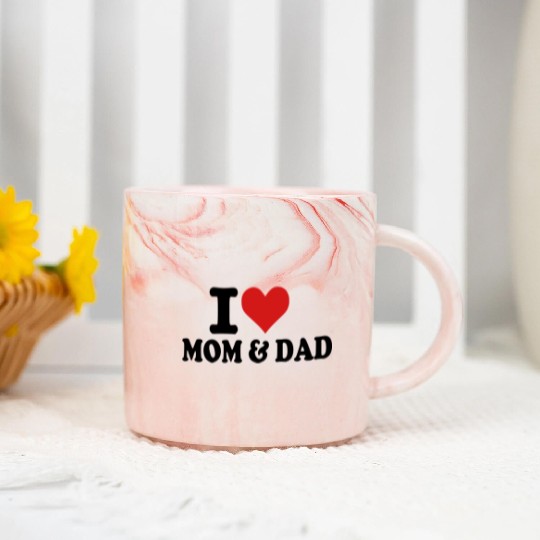 Mom & Dad Marble Mugs