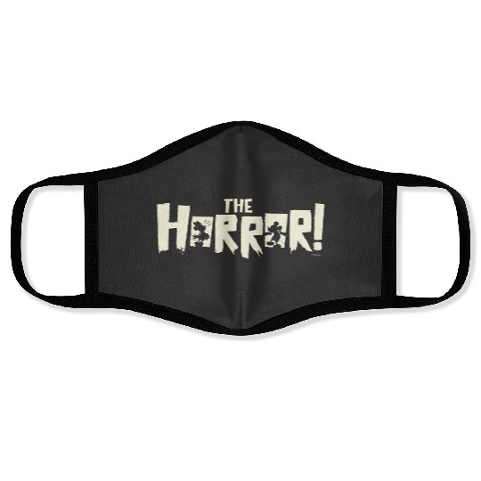 disney mickey mouse and minnie mouse halloween the horror Face Masks