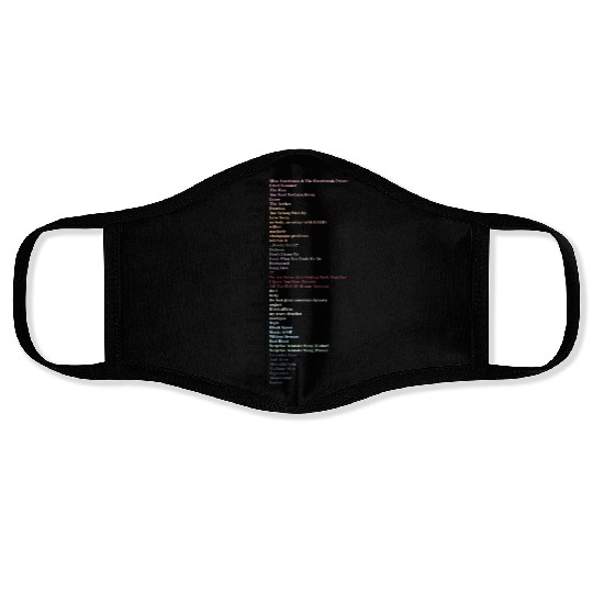 eras tour UPDATED SETLIST Face Masks