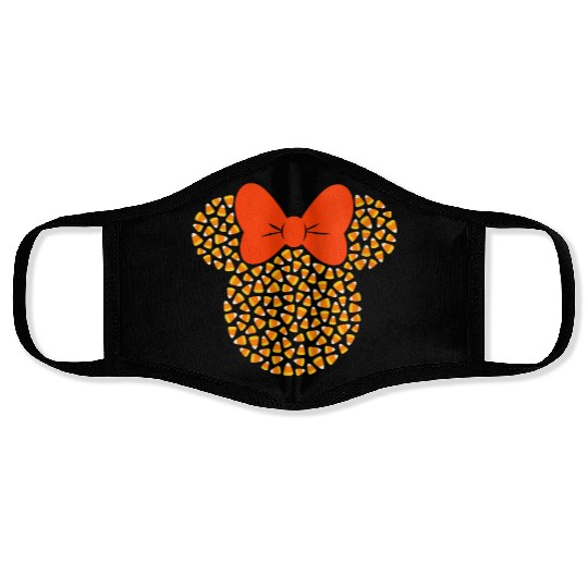 Disney Minnie Mouse Candy Corn Halloween VNeck Face Masks