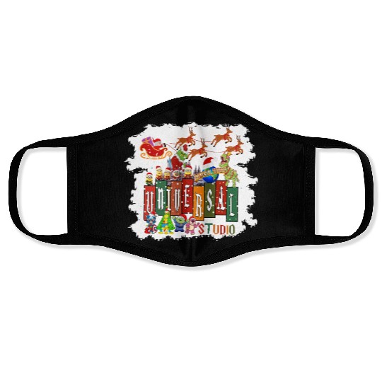 Universal Studios Christmas Face Masks, Disneyland Christmas Face Masks