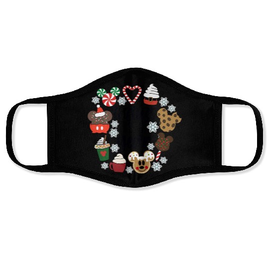 Christmas Disney Snacks Face Masks