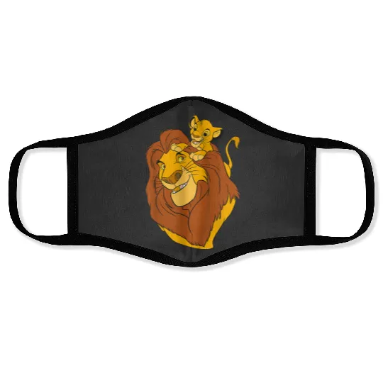 Disney The Lion King Simba And Mufasa Father And Son Face Masks