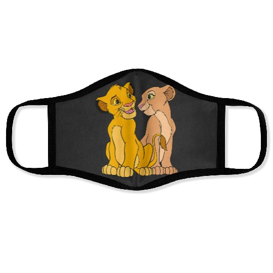 Disney The Lion King Young Simba And Nala Together Face Masks
