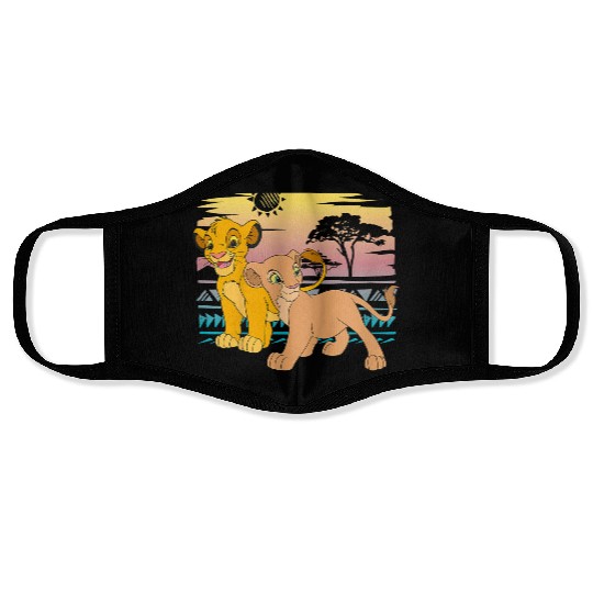 Disney The Lion King Young Simba Nala 90s Face Masks