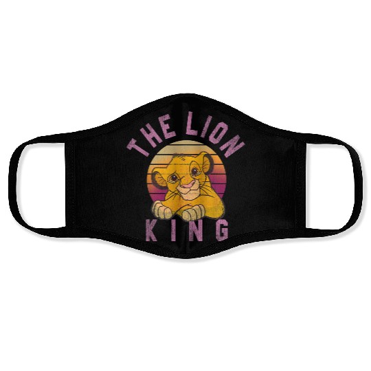 Disney Lion King Sweet Simba Striped Sunset Face Masks