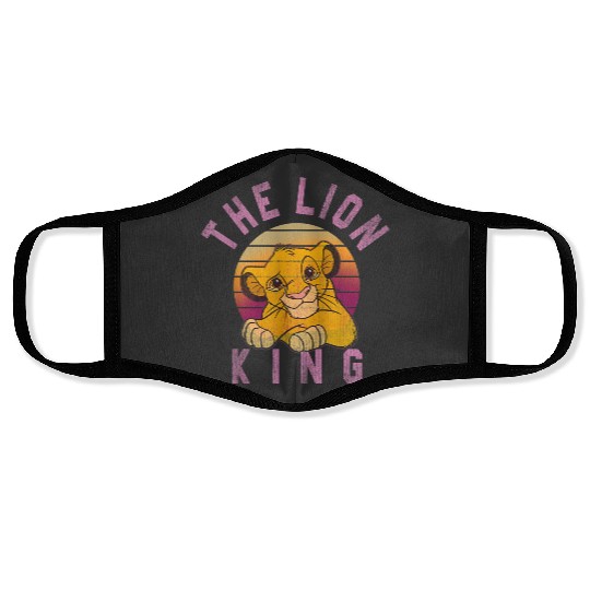 Disney Lion King Sweet Simba Striped Sunset Face Masks