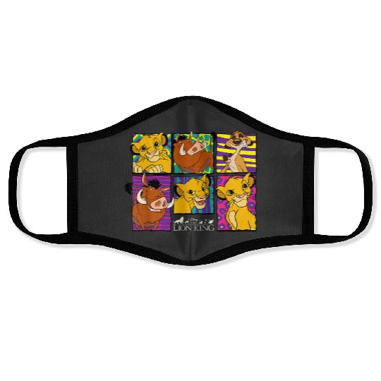 Discover Disney Lion King Classic Retro Montage Face Masks