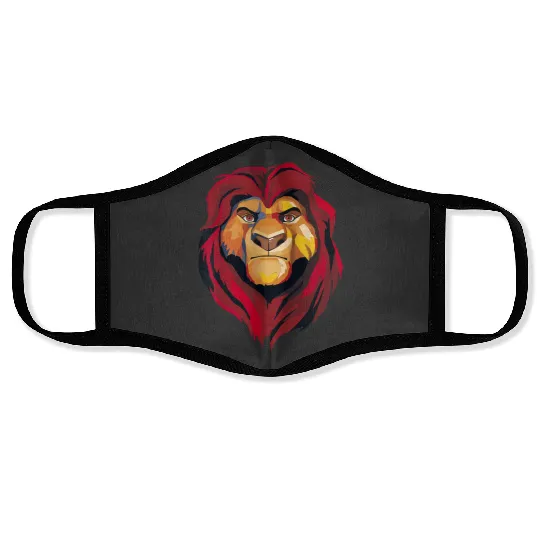 Disney The Lion King Mufasa Artistic Painted Portrait Face Masks