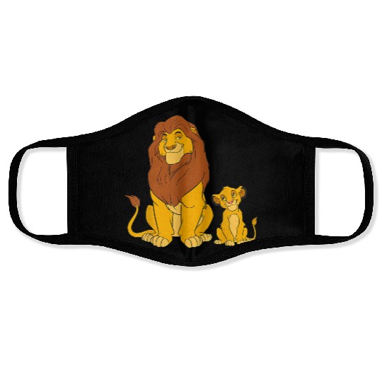 Disney The Lion King Young Simba And Mufasa Face Masks