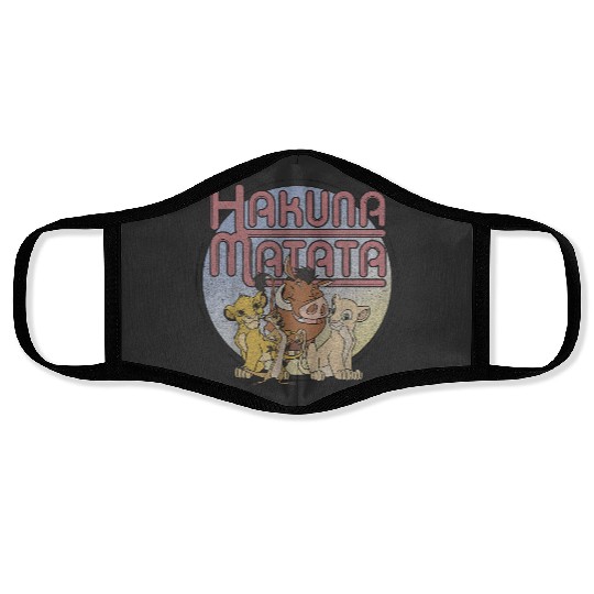 Disney Lion King Retro Hakuna Matata Simba And Friends Face Masks