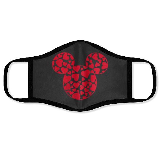 Disney Mickey And Friends Valentine's Day Mickey Heart Fill Raglan Face Masks