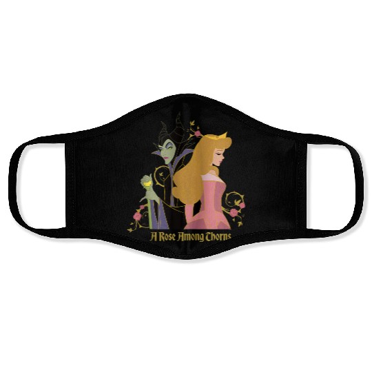 Disney Princess Sleeping Beauty Maleficent Rose Among Thorns Face Masks