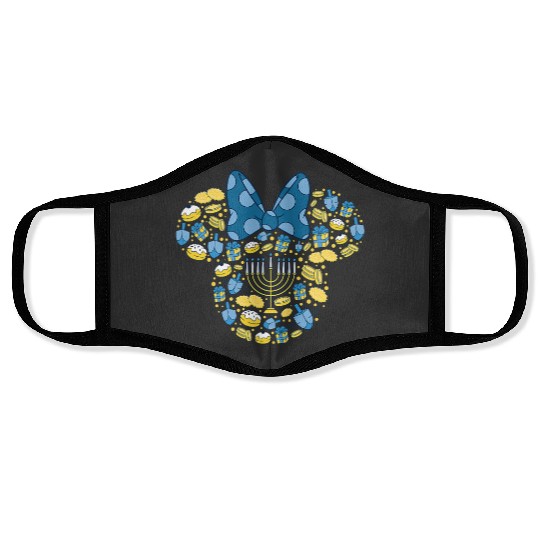 Disney Minnie Mouse Icon Hanukkah Chanukah Dreidel Menorah Face Masks