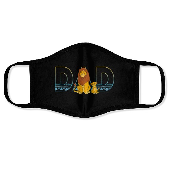 Disney The Lion King Simba and Mufasa Dad Face Masks