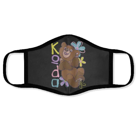 Disney Brother Bear Vintage Koda Wildflower Retro Poster Face Masks