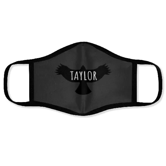 Discover Taylor logo Premium Face Masks