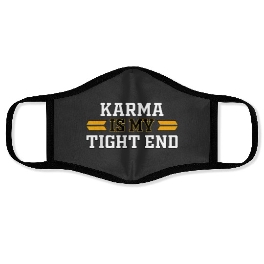 Karma is My Tight End , Karma Is My Tight End Vintage Unisex , Tayl0r Swift Travis Kelce S Face Masks