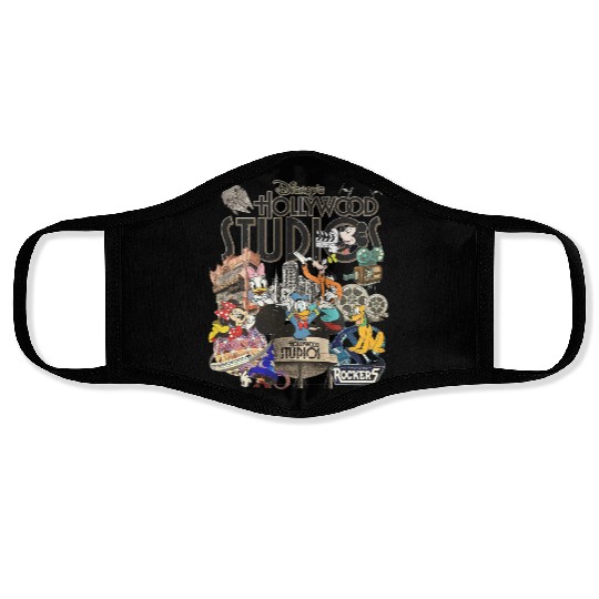 Vintage Disney Hollywood Studios Face Masks