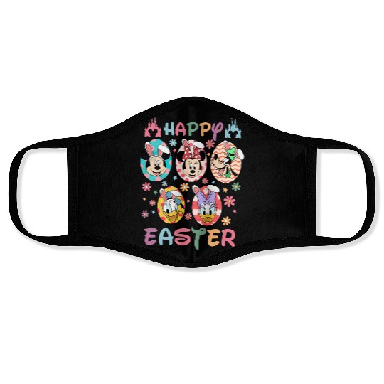 Happy Easter Day Face Masks, Mickey Easter Egg Face Masks, Mickey and Friends Disney Easter