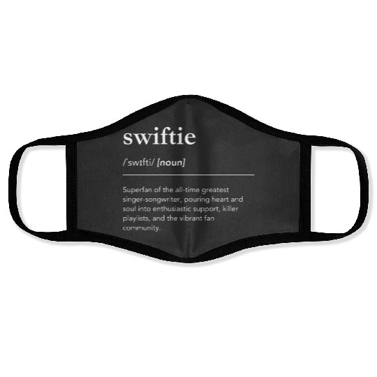 Discover Definition of Taylor version, Taylor version definition, dictionary art, ts fandom  (2) Face Masks