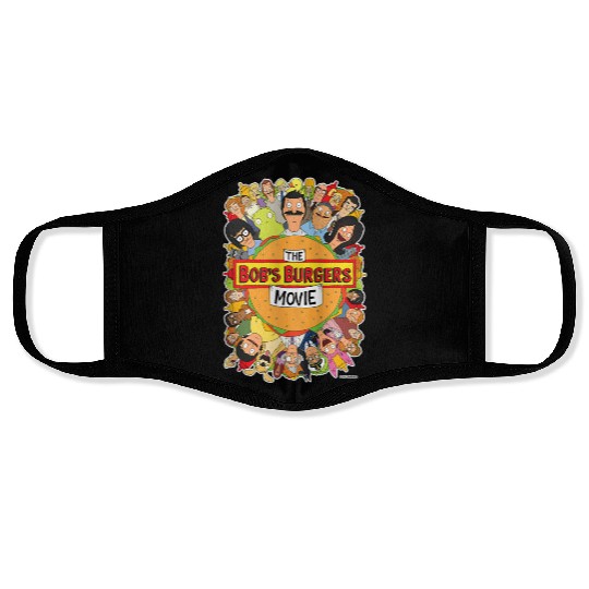 The Bobs Burgers Movie Poster Face Masks