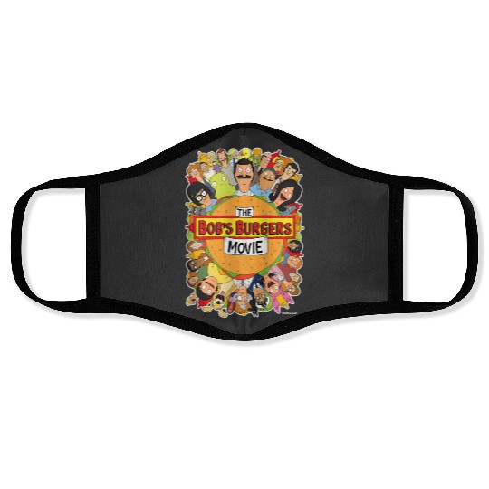 The Bobs Burgers Movie Poster Face Masks