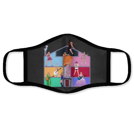 Eras Tour Maison des amoureux classique Face Masks