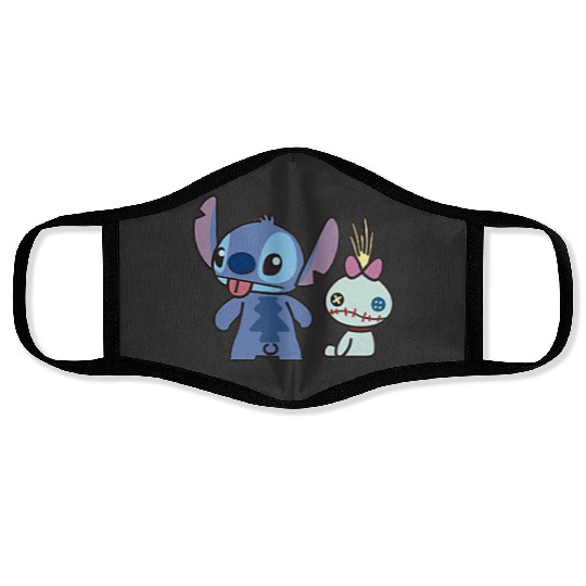 Discover disneys Lilo Stitch Little Stitch Scrump Left Chest Pocket  gifts Face Masks