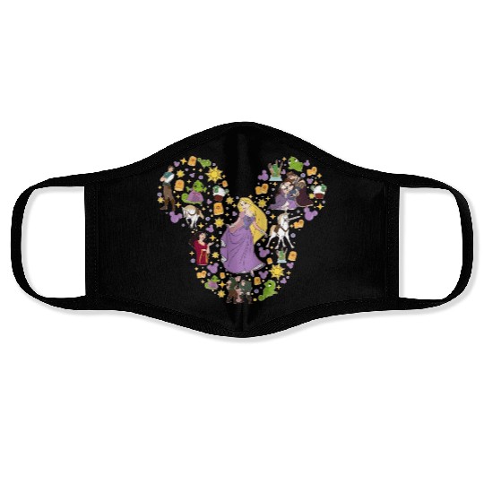 Disney Princess Mickey Head Face Masks, Rapunzel Tangled Face Masks