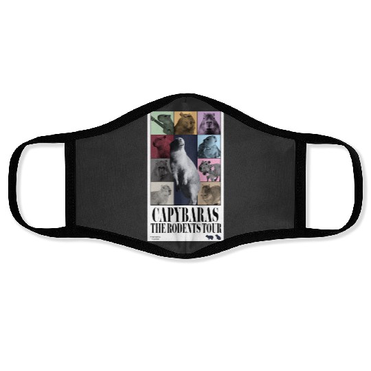 Capybaras Taylore Swifts Eras Tour Face Masks