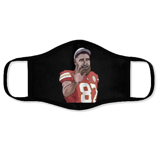 taylorr Swift Travis Kelce iii Face Masks