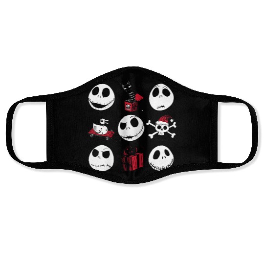 disneys The Nightmare Before Christmas Jack Christmas Grid Face Masks