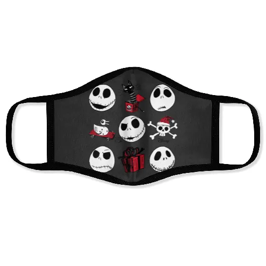 disneys The Nightmare Before Christmas Jack Christmas Grid Face Masks
