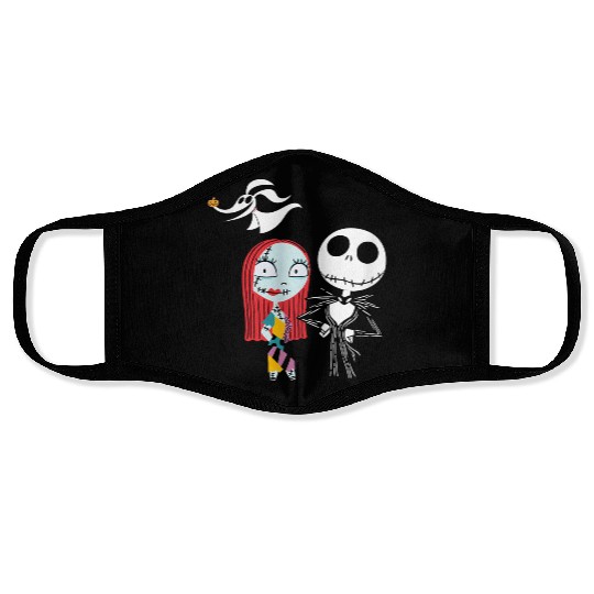 disneys Nightmare Before Christmas Dark Jack Sally Face Masks