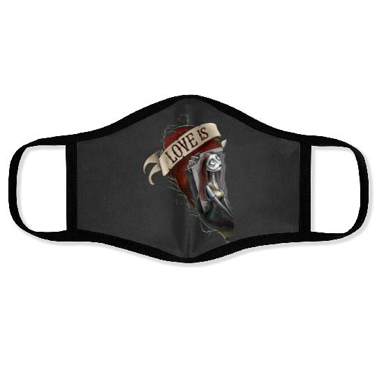 disneys Nightmare Before Christmas Valentine's Day Love Is Face Masks