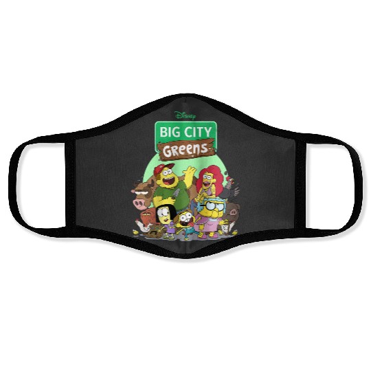 disneys Big City Greens Family Group Raglan Face Masks